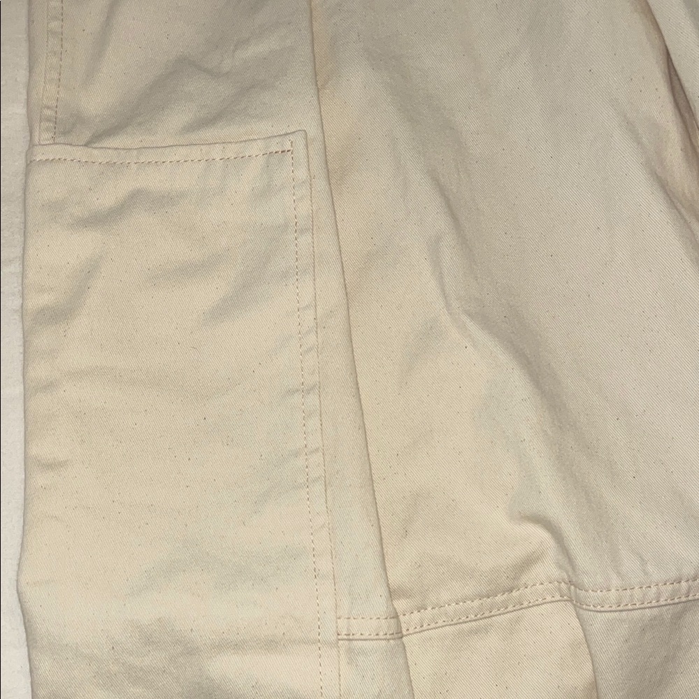 ZARA High-Waisted Wide-Leg belted pants with asymmetric pockets on legs NWOT - Picture 9 of 13